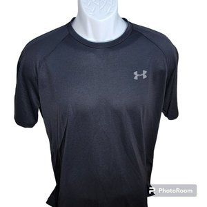 Under Armour Men's Large Black  "The Tech Tee" Performance Tee-Shirt EUC